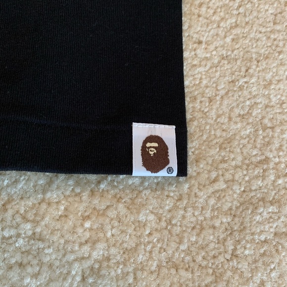 Bape A Bathing Ape Double Sided Ape Black Tee - Picture 5 of 5